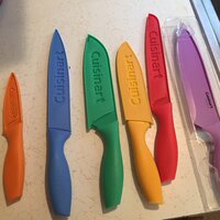 Cuisinart 12-Piece Kitchen Knife Set, Advantage Color Collection with Blade Guards, Pistachio