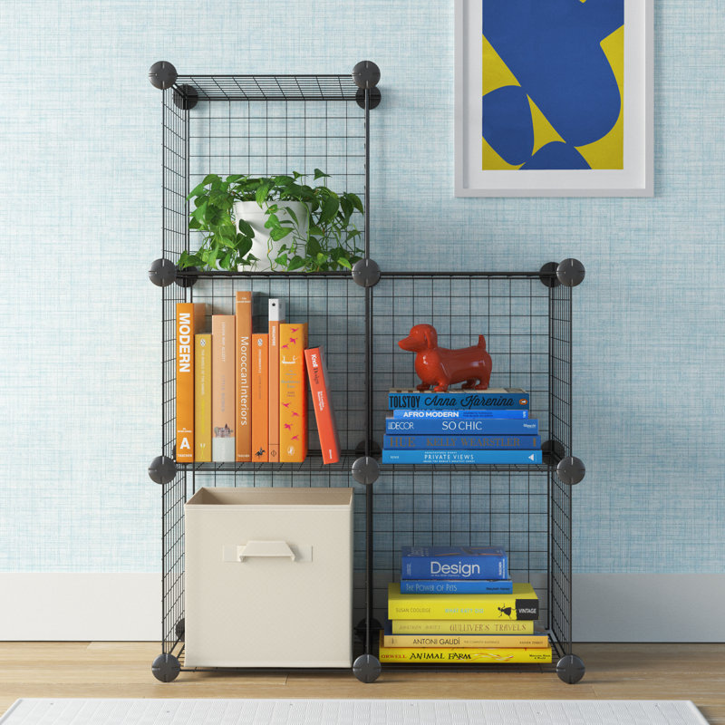 Perlo 35.6cm H x 35.6cm W Steel Not A Bookcase Bookcase