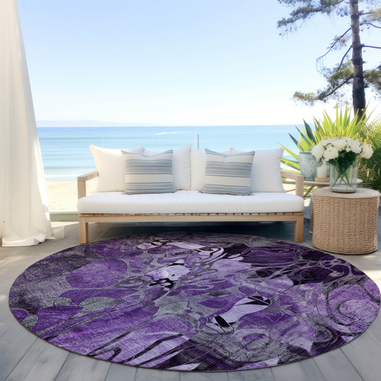 Altair Synthetic Floral Indoor / Outdoor Rug