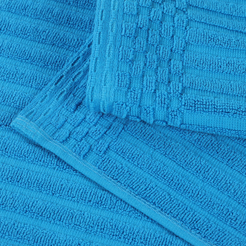 Ensemble de serviettes en coton Kleiman, Bleu ciel