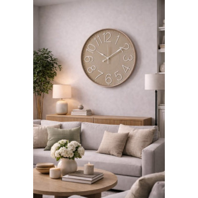 Horloge murale ronde 23,5 po Stonehaven