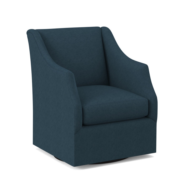 Chaise pivotante Claudette, Mélange de polyester lagon Margaret