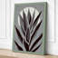 Burgundy Crown Botanical - Wrapped Canvas-519343756-519343763