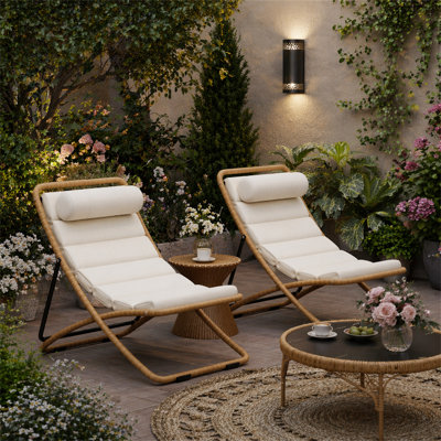 Chaise pliante d'extérieur 2 pièces TREXM
