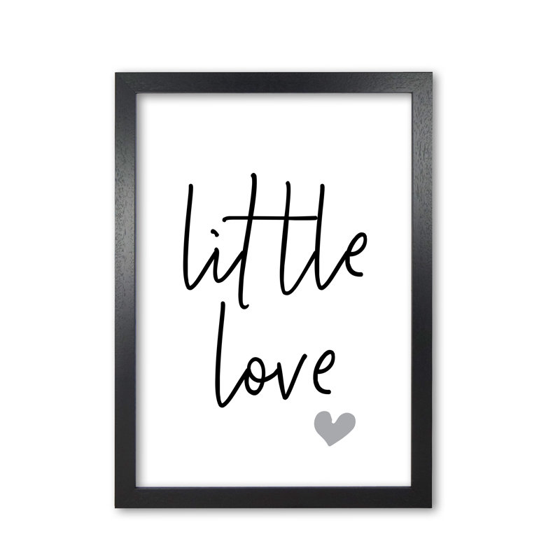 Little Love - Print, Black Grain Frame, 42 cm H x 30 cm W x 5 cm D