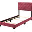 Charmant lit simple avec ton - construction et installation rapide convenant à différents décors H 47 po x P 77 po x l 42 po