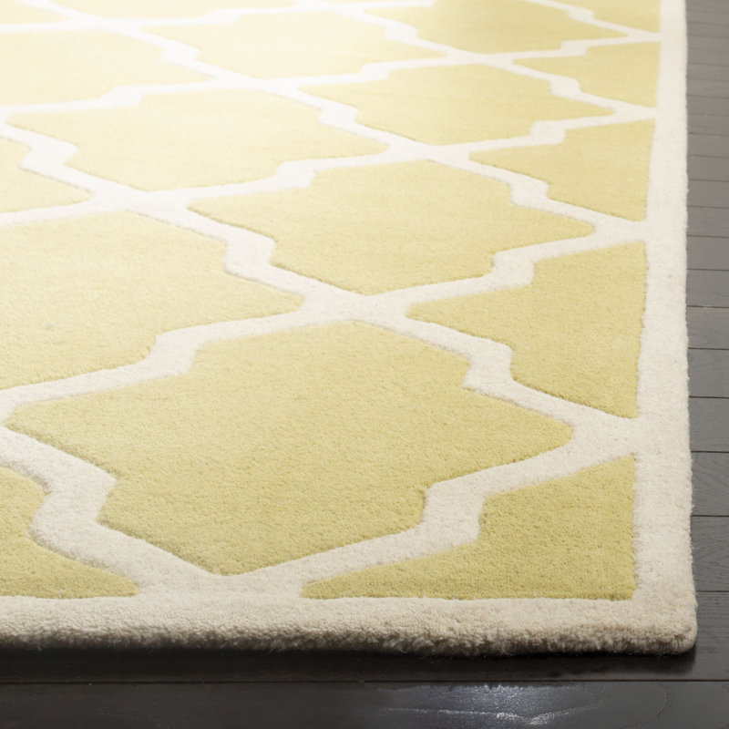 Carolene Hand Tufted Wool Geometric Rug, Rectangle 5' x 8'