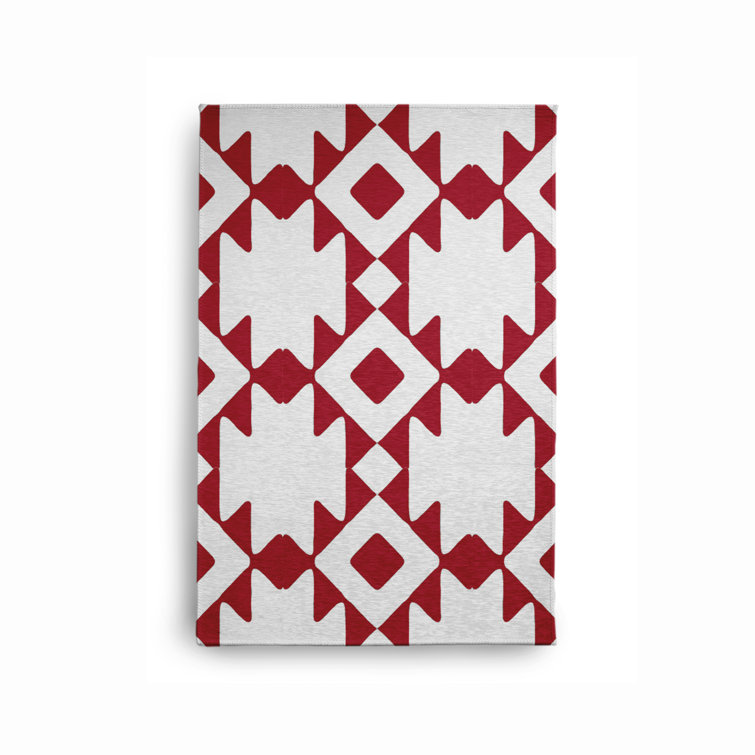 Chenille Geometric Indoor Rug
