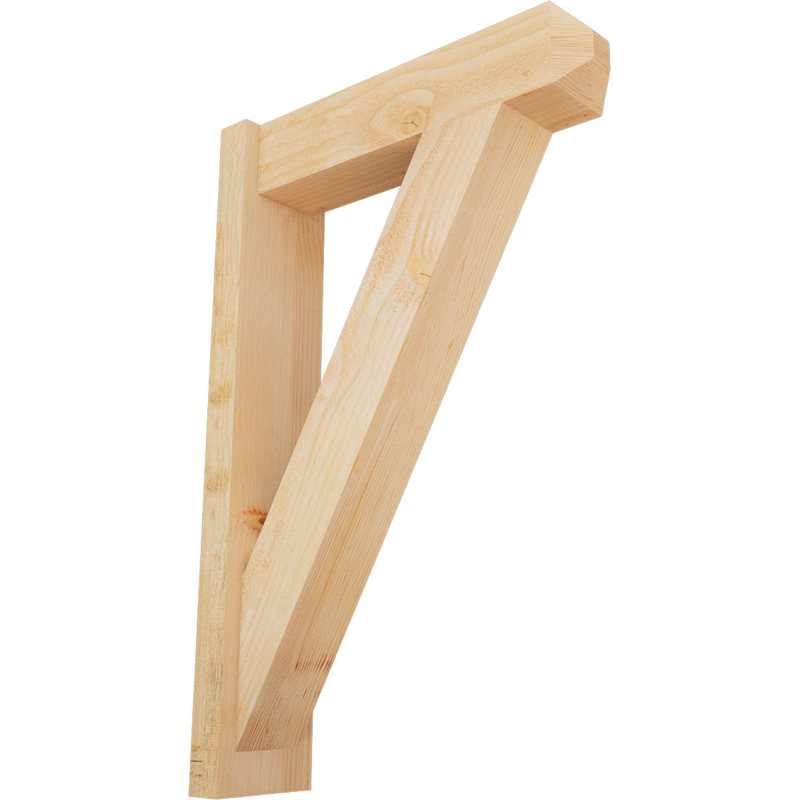 Artisan traditionnel en bois rustique, P 22 po x H 34 po, Sapin Douglas de 6 po (sciage brut)