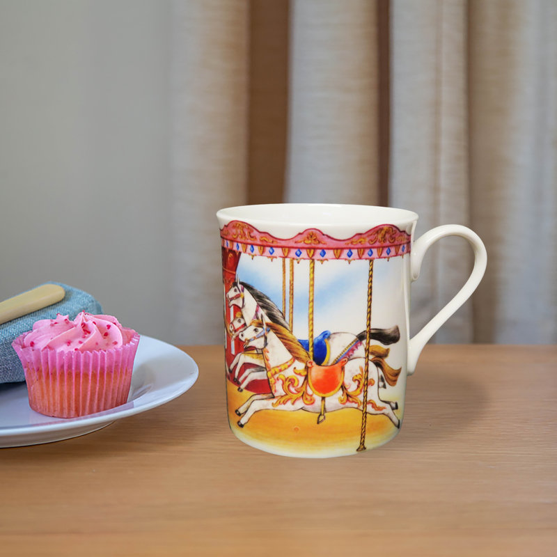 Saltash Carousel Bone China Mug
