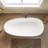 66.92'' x 32.28'' Freestanding Soaking Solid Surface Bathtub