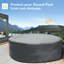 Couverture ronde pour piscine 6,9 pi Wothsi - tissu Oxford imperméable avec cordon de serrage, s'adapte aux piscines de 6,9 pieds, protection robuste-132665914