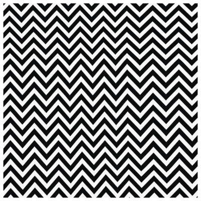Édredon en zigzag noir et blanc