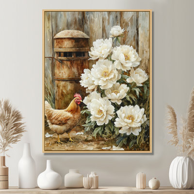 «Eidson Farm Pe pivons At The Chicken», art sur toile