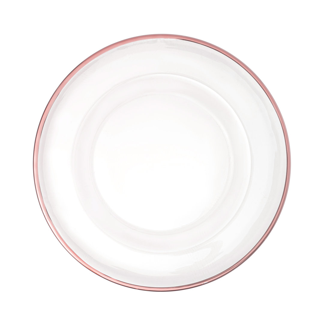 Mccabe Glass No Pattern Charger (Set of 4) Mercer41 