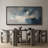 Blue and Grey Abstract Landscape Large Framed Canvas Print Wall Art for Modern Decor-115271110-115271111