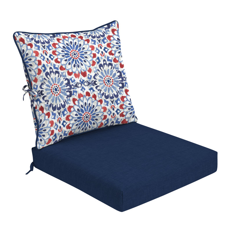 ARDEN Foam Outdoor Deep Seat Cushion Set, 24 x 24, made with ProFoam, Clark Blue