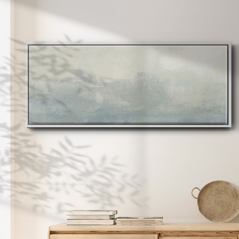 Tone Scape II- Framed Canvas, 12" H x 30" W