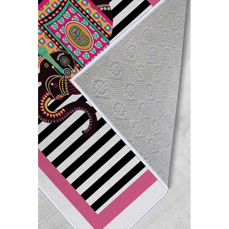Premium Woven Carpet Area Rug, 5.9 x 9.2 ft, 100% Polyester, 650 g/m² | Antibacterial, Non-Slip Underside, 3D Digital Printing | Machine Washable, Soft Pile Height: 0.3 in | Perfect for Living Room & Bedroom Decor
