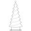 Metal Christmas Tree with Stand Black Steel-969756170