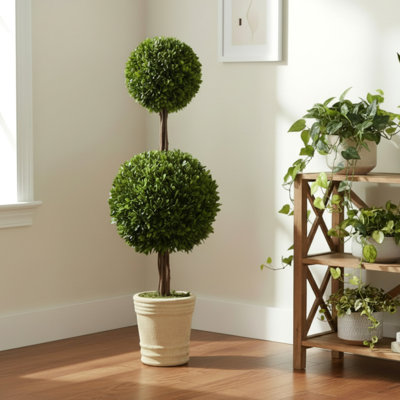 Meridian 36" Preserved Boxwood Double Ball Topiary