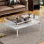 Coffee Table And End Tables Set Of 3, Tempered Glass Table With MDF Layer, Modern Tables For Living Room-1532948452