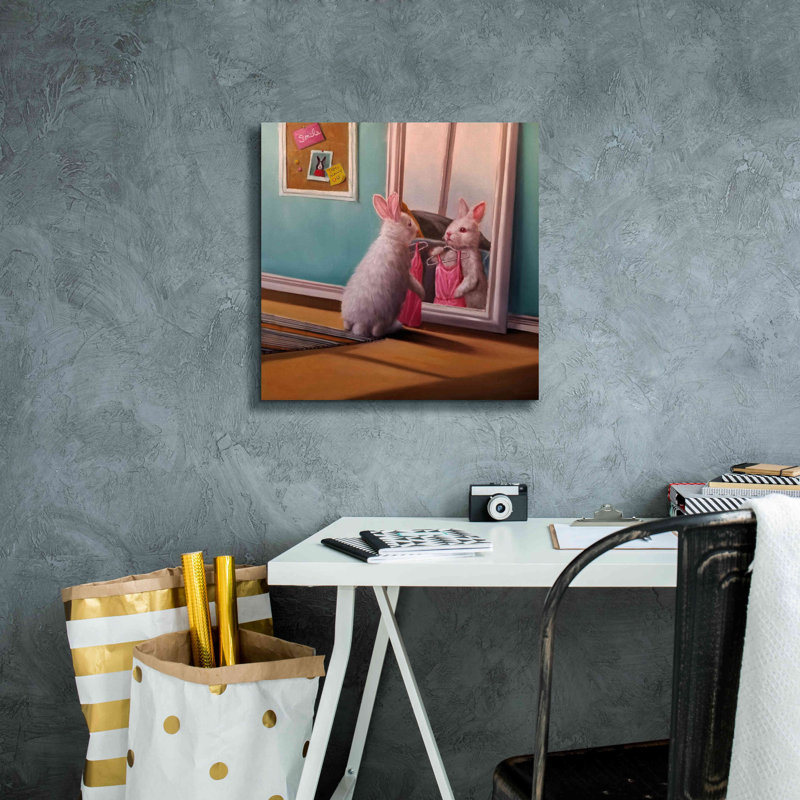 «Date Night» par Lucia Heffernan, art mural sur toile, H 18 po x l 18 po x P 0,75 po