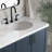 ARIEL Kellie 73 Double Sink Bathroom Vanity with Italian Carrara Marble Top-99405150