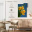 Jonquilles jaunes sur fond bleu Harnek-108359948