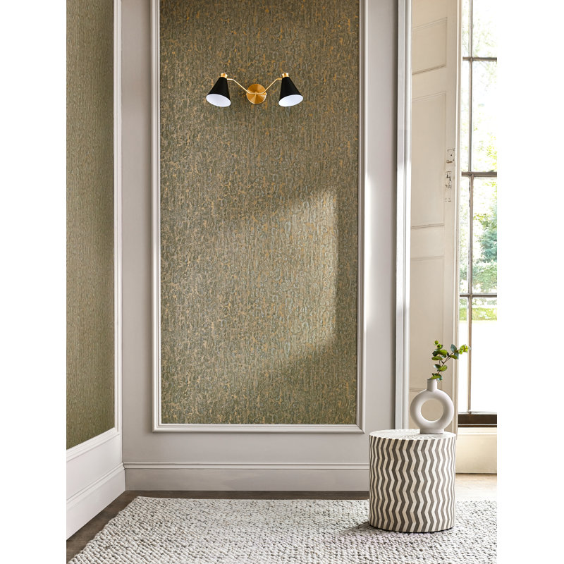 Moresque Glaze Wallpaper, Antique Bronze