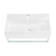 Claire Ceramic Rectangular Wall Mount Bathroom Sink with Overflow