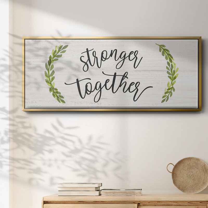«Stronger Together», toile encadrée, H 20 po x l 50 po