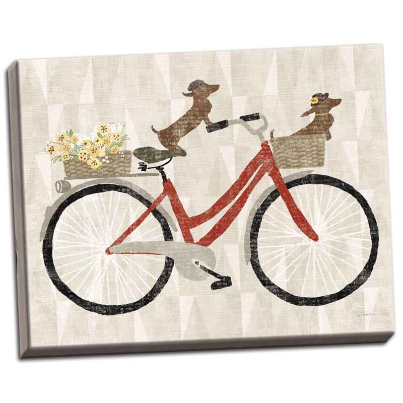 « doxiee override ver i vélo rouge », impression, Toile tendue, H 11 po x l 14 po x P 0,75 po