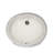 Great Point Vitreous China Oval Undermount Bathroom Sink with Overflow-4095024