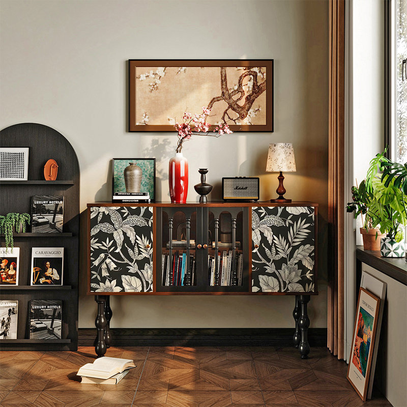 Armoire de rangement rétro à double porte