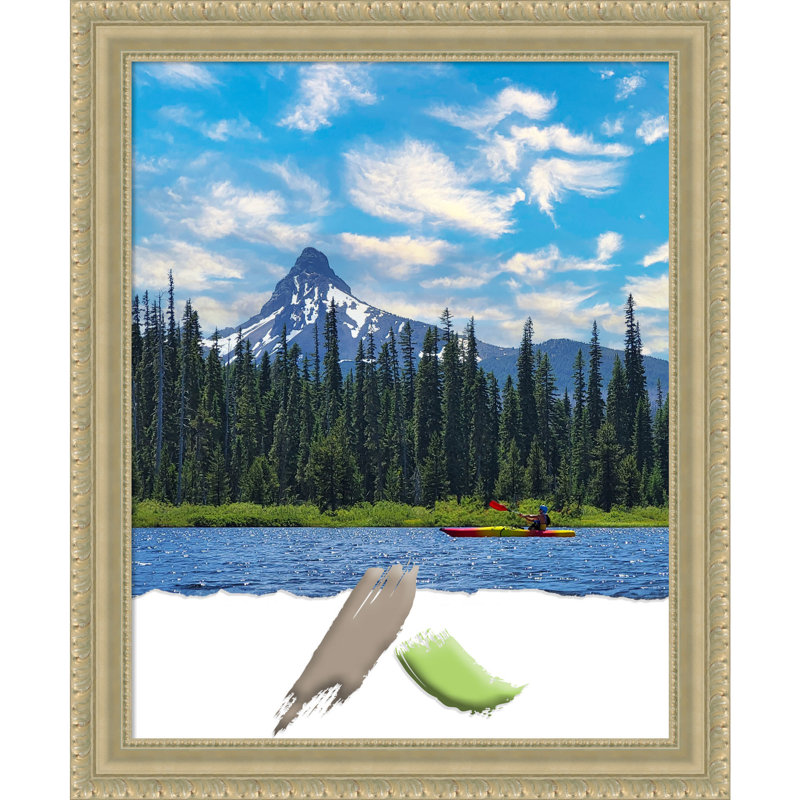 Khup Champagne Wood Picture Frame, 16" W x 20" H