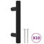 Metro Lane Cabinet Handles 10 Pcs Black 64 Mm Stainless Steel-1531734833-1531734838