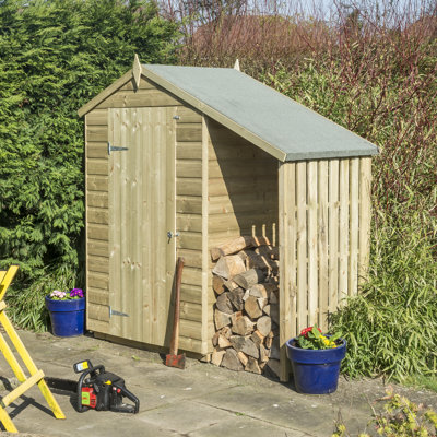 Rowlinson Oxford Shed With Lean To 4x3