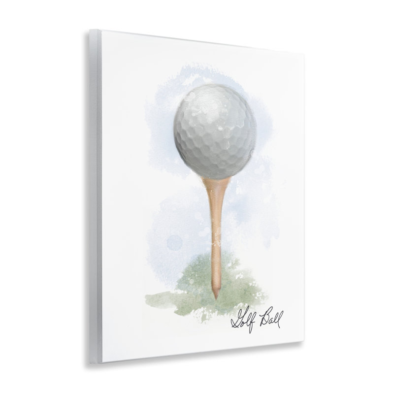 Plaque murale «Soft pastel golf on tee», design par Matthew Piotrowicz