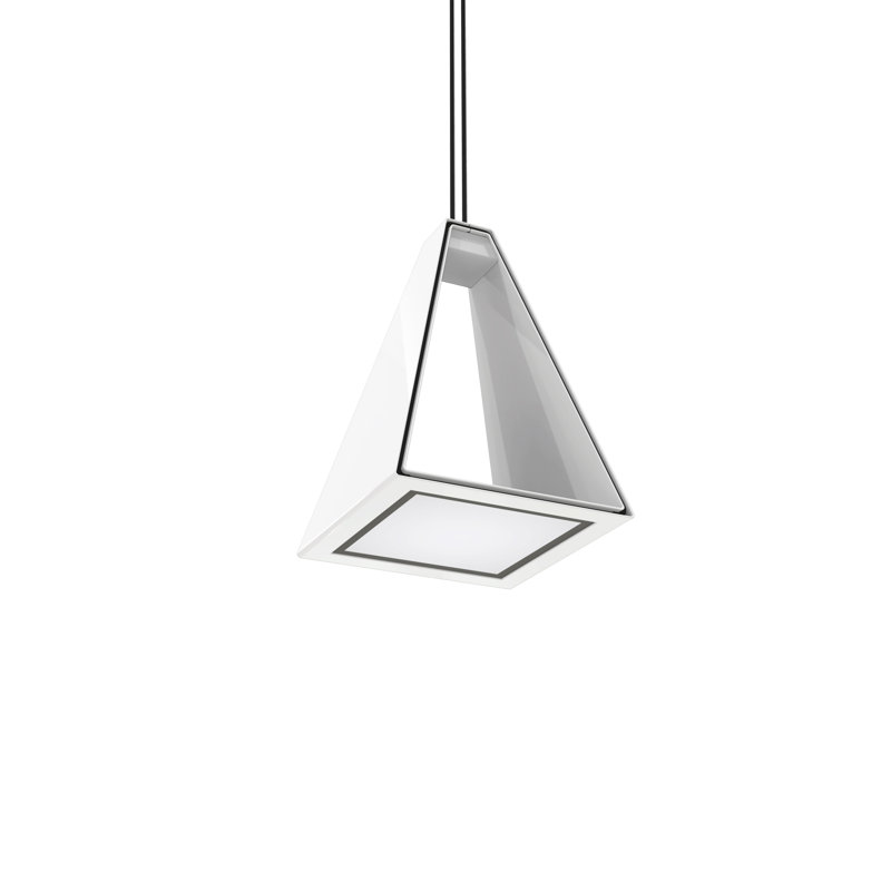 Tria 5" Single Pendant, White