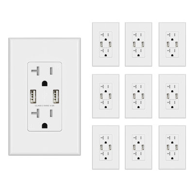 Tamper Resistant Outlet with USB Port