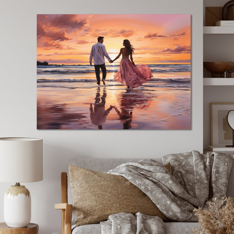 Caraibe Sunset Serenade III, reproduction d'art sur toile, H 12 po x l 20 po x P 1 po, Toile tendue