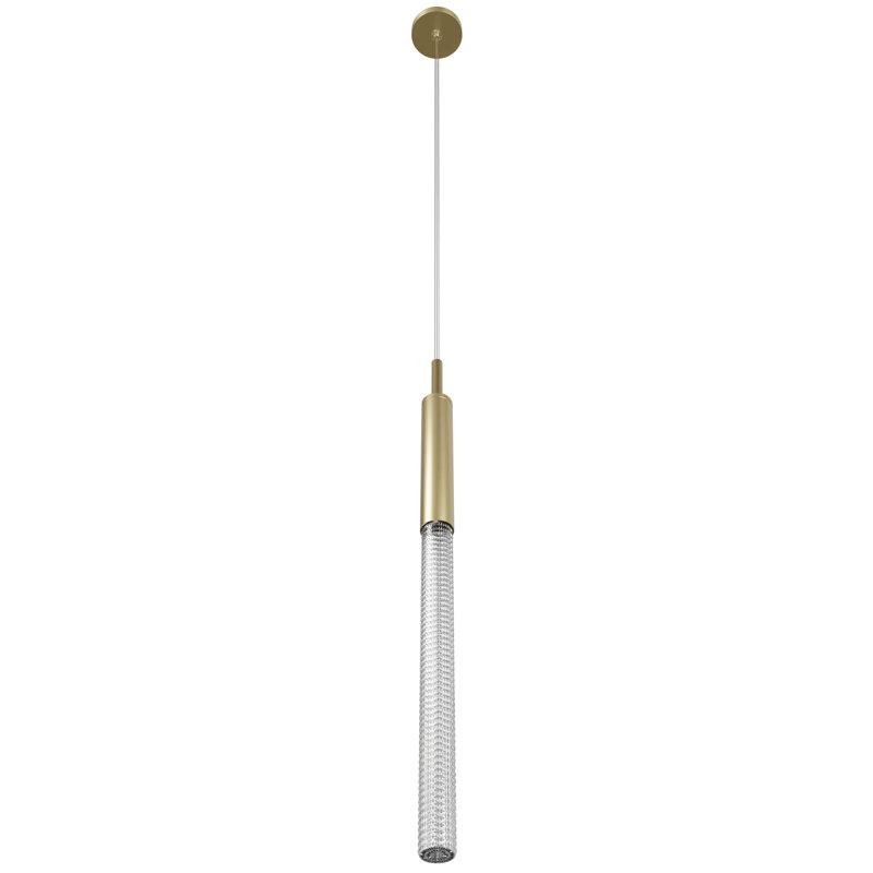 Mini-luminaire suspendu 1 lumière Boa Boa, Laiton brossé