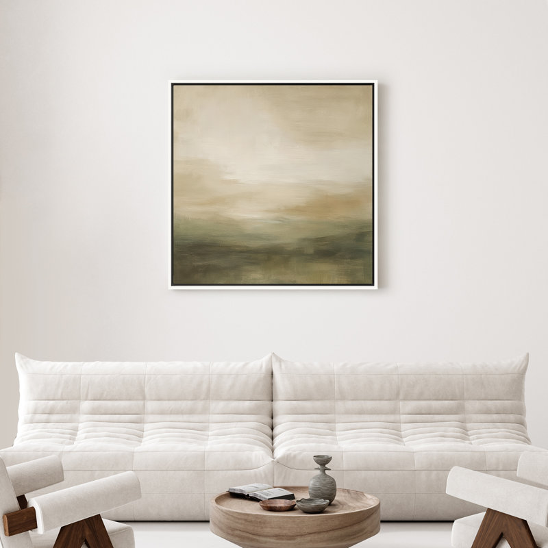Art mural encadré abstrait rétro antique classique pour chambre à coucher, H 16 po x l 16 po, Blanc