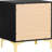 Glamorous 2 Nightstand In Black And Gold - Bedroom Decor Statement Optimize Storage Efficiency-796651429