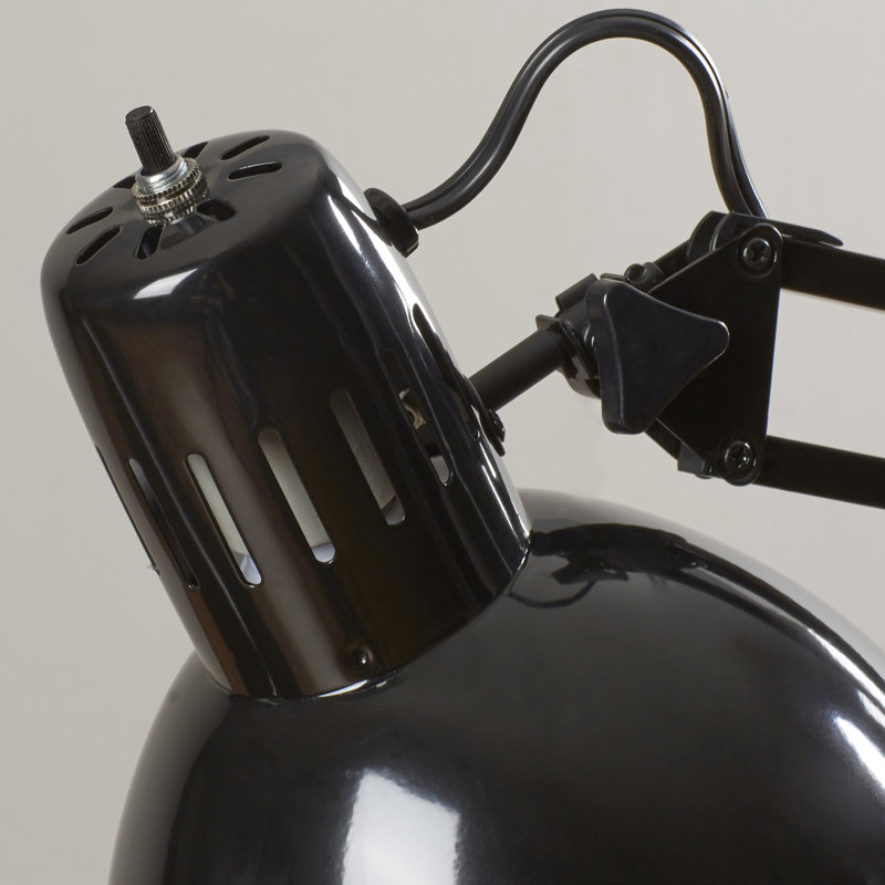 Alvina Metal Desk Lamp, Black
