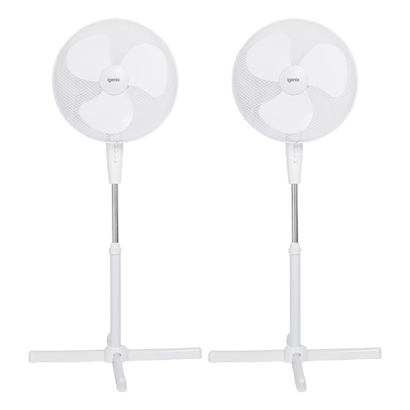Igenix 16 Inch Pedestal Fan Pack of 2