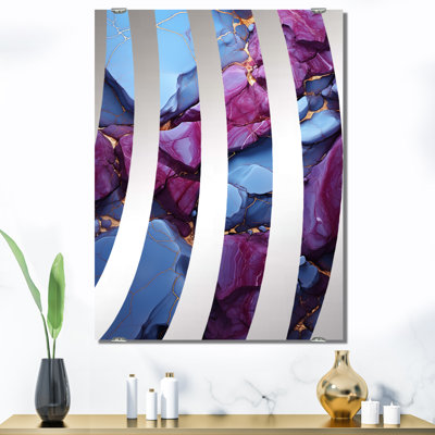 Axcell - Miroir mural à formes abstraites modernes MIR137852