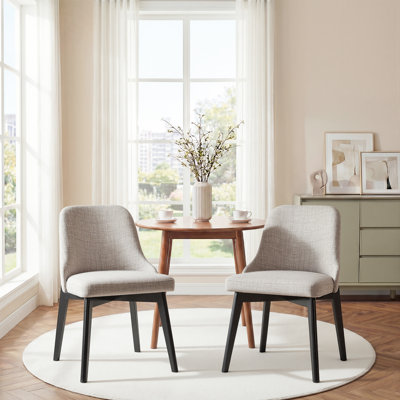 Ladaker Dining Chairs Kitchen Chairs with Wood Legs
