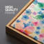 Multicolore, fleurs lumineuses, impression sur toile encadrée, art rétro, aquarelle, fleurs, fleurs sauvages, illustrations, art moderne, chic, multicolore coloré pour le salon, la chambre à coucher, le bureau-88158927-88158925